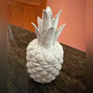 White Ceramic Pineapple Jar